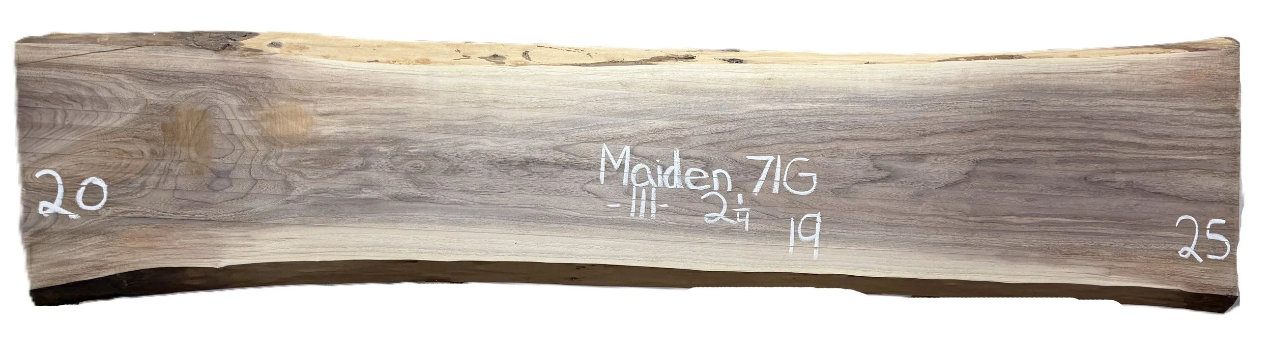 Walnut Slab Maiden 71G