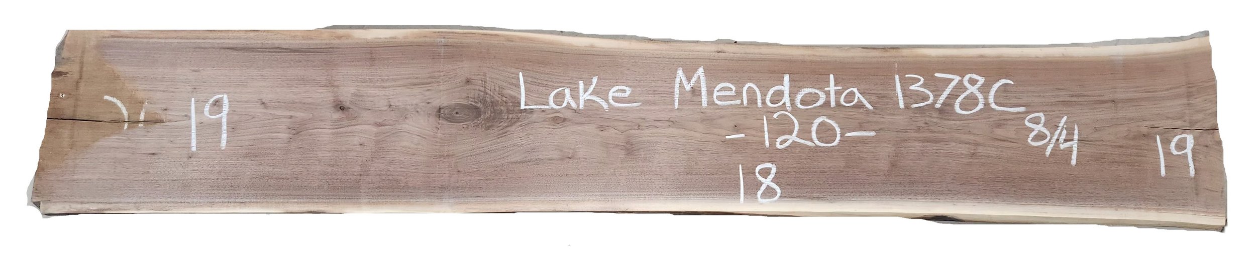 Walnut Slab Lake Mendota 1378C