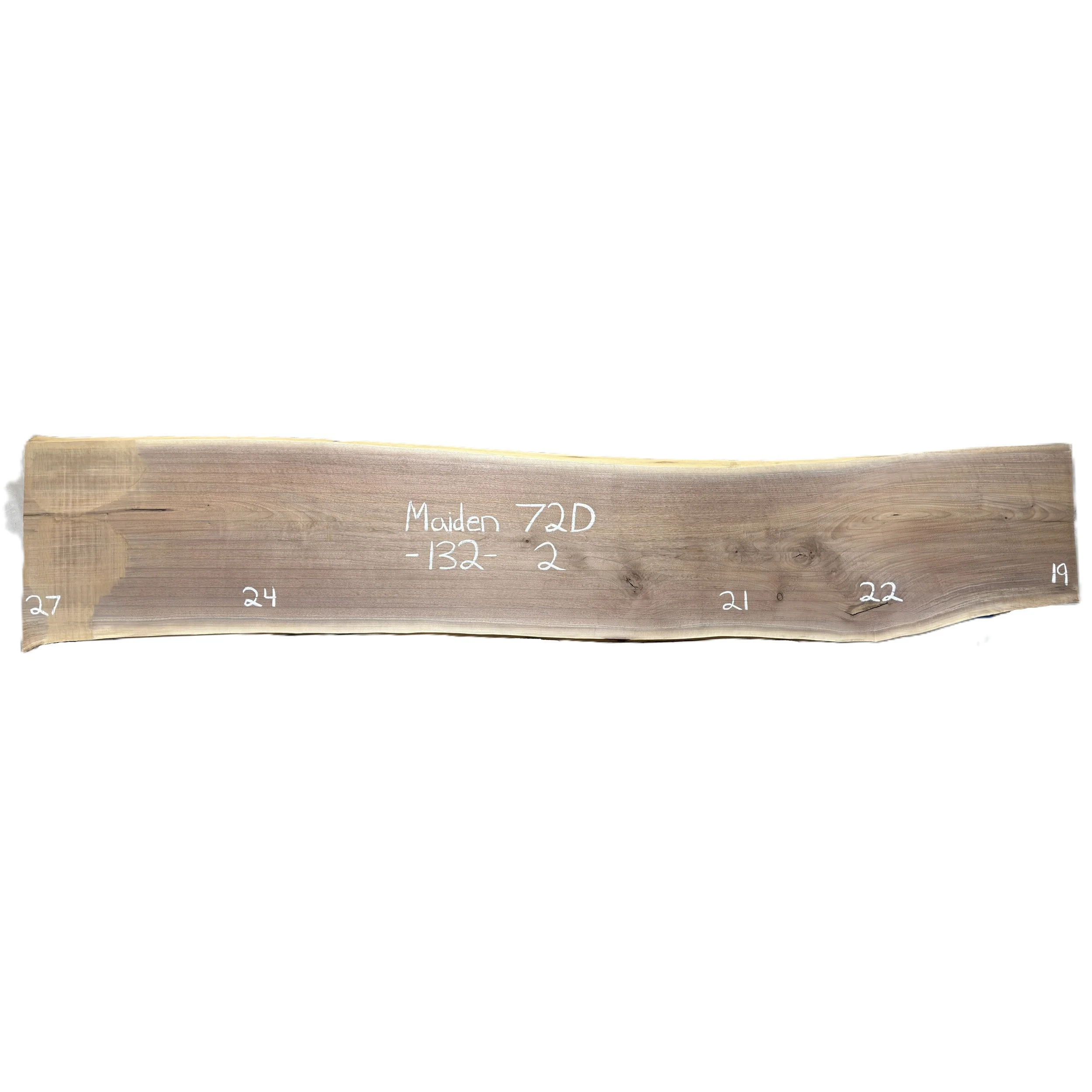Walnut Slab Maiden 72D