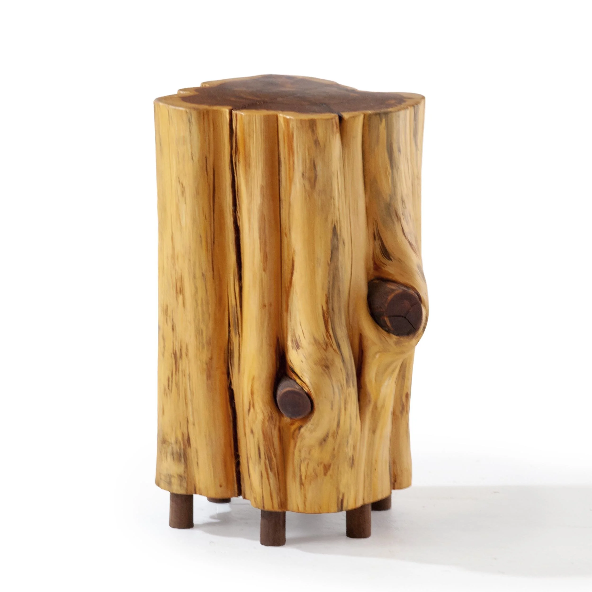 Red Cedar Side table, Live edge