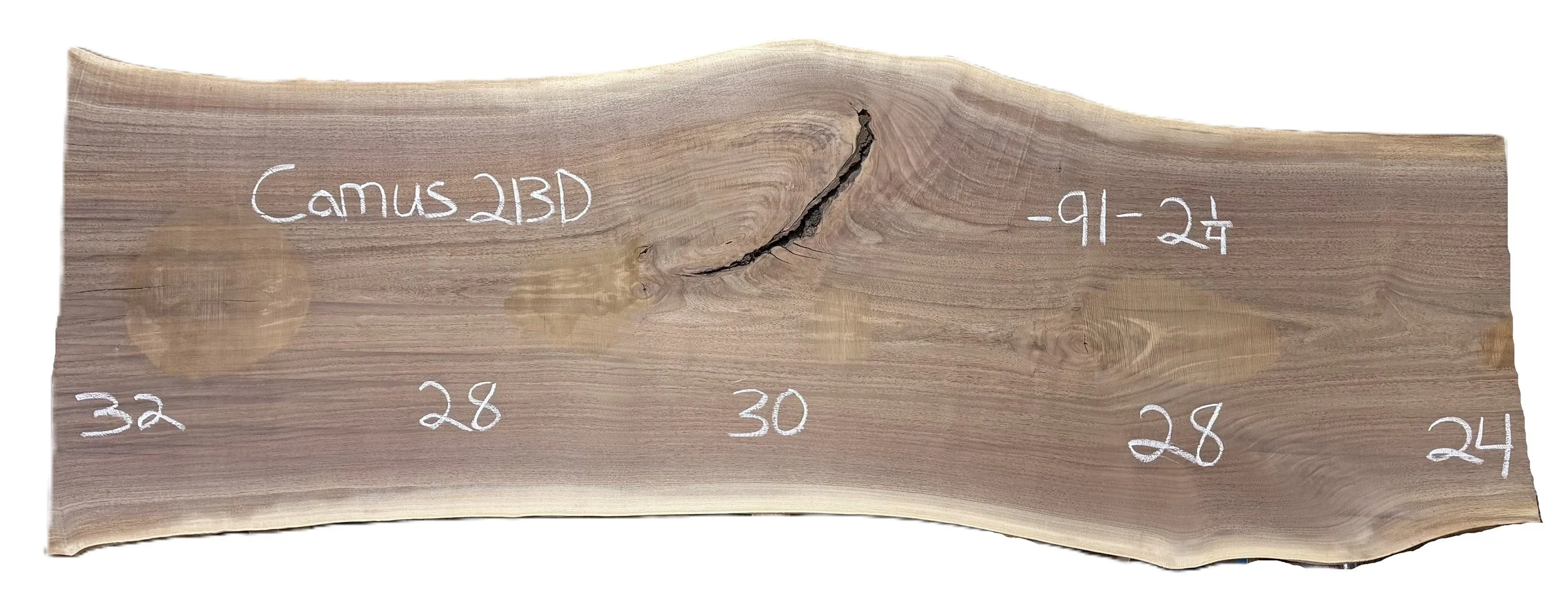 Walnut Slab Camus 213D