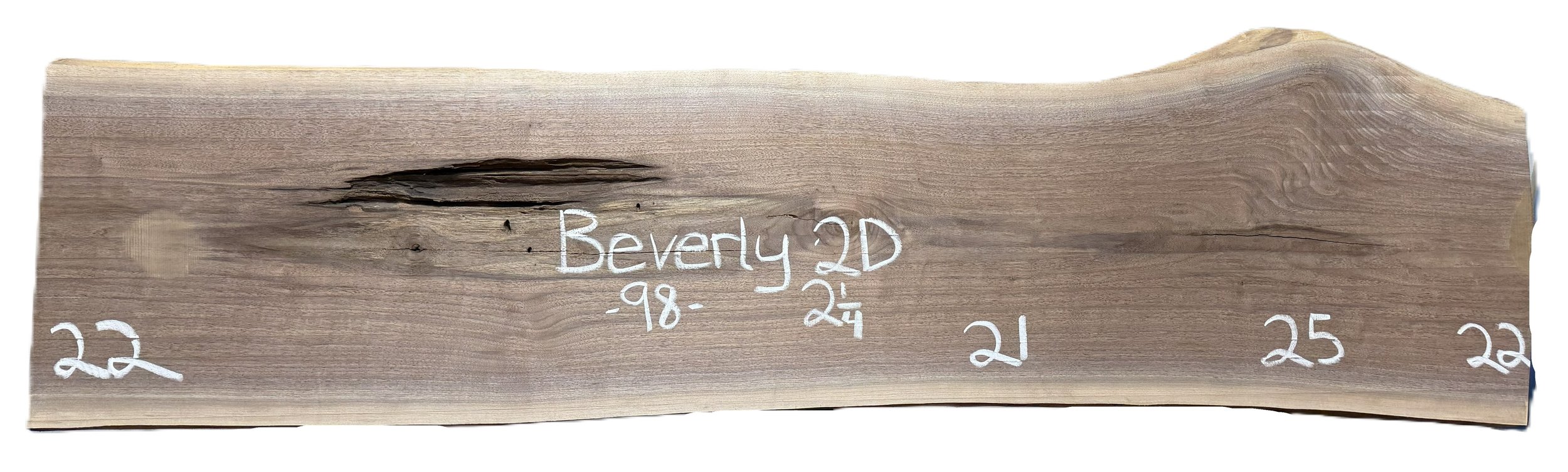 Walnut Slab Beverly 2D
