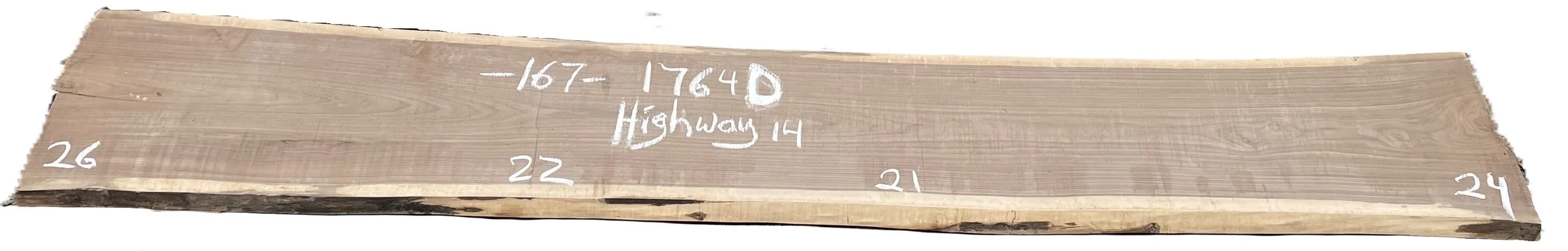 Walnut Slab Highway 14 1764D