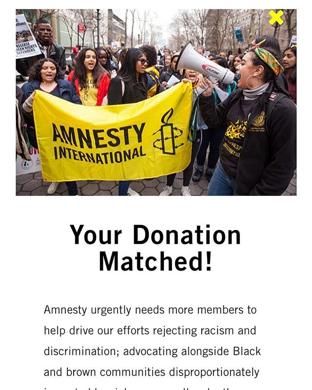 Consider donating to an established Nobel prize winning charity! @amnesty.international