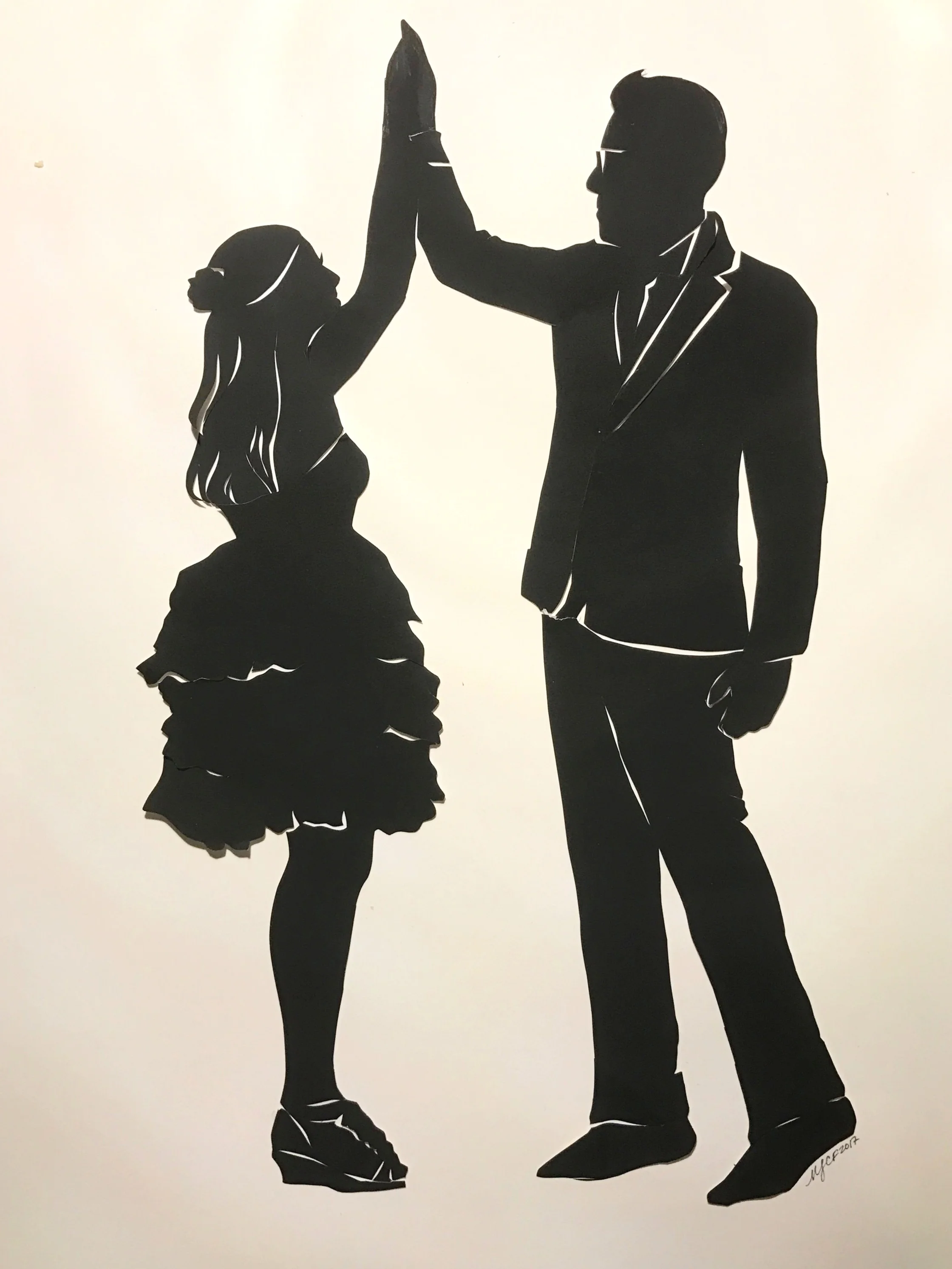 After ceremony high-five! How fun is this? We like being creative.