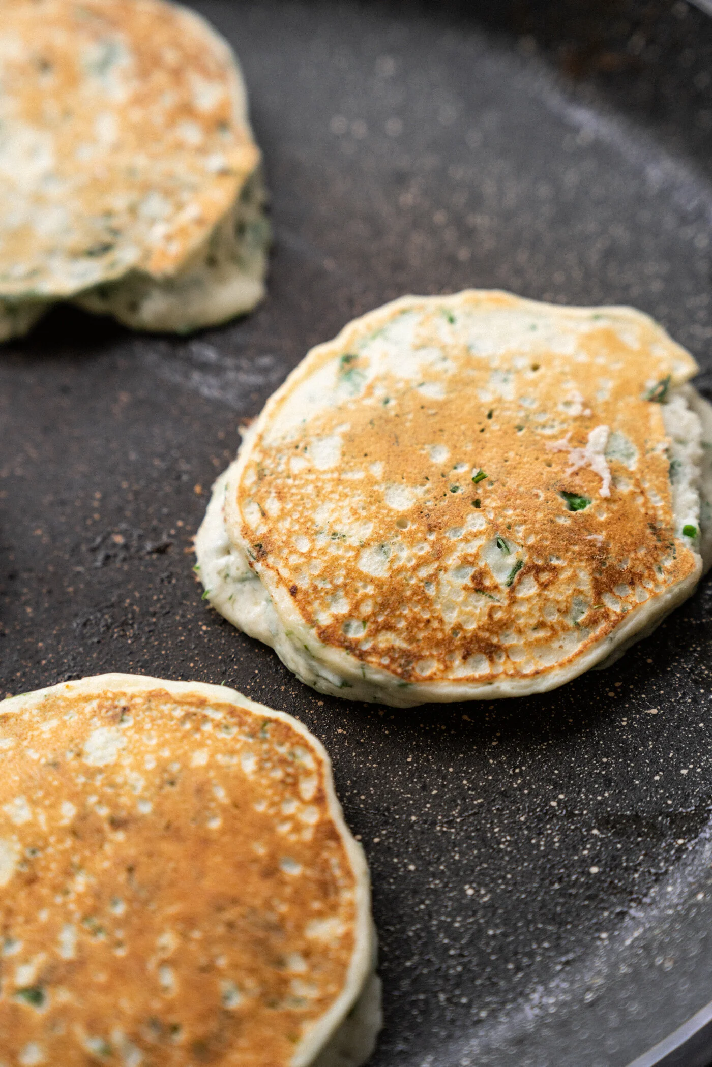 Savoury Ricotta Pancakes With Herbs — kitchenJulie