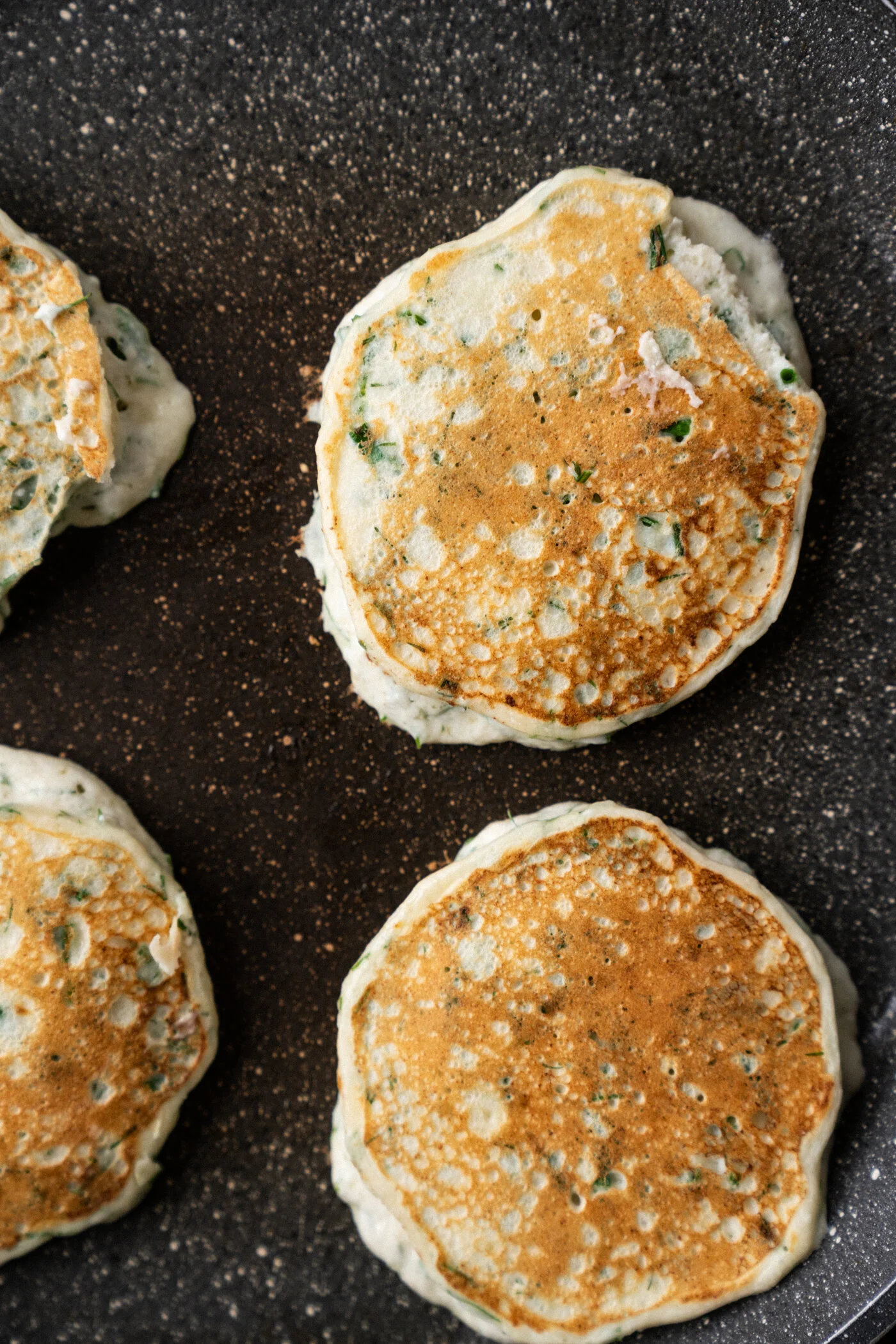 Savoury Ricotta Pancakes With Herbs — kitchenJulie