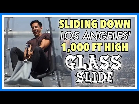 LOS ANGELES' GLASS SKYSLIDE UP IN THE AIR AT SKYSPACE