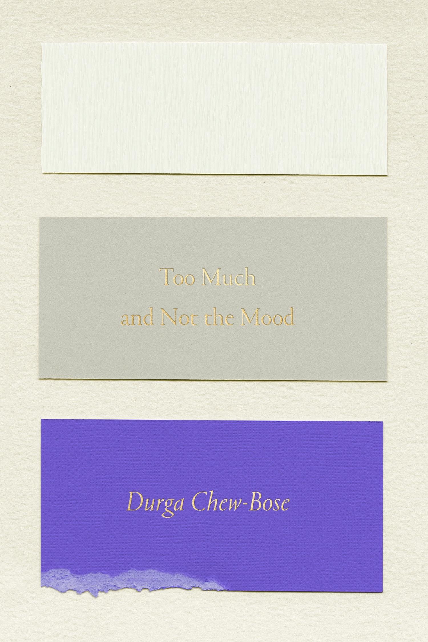 Durga Chew-Bose, Too Much and Not the Mood