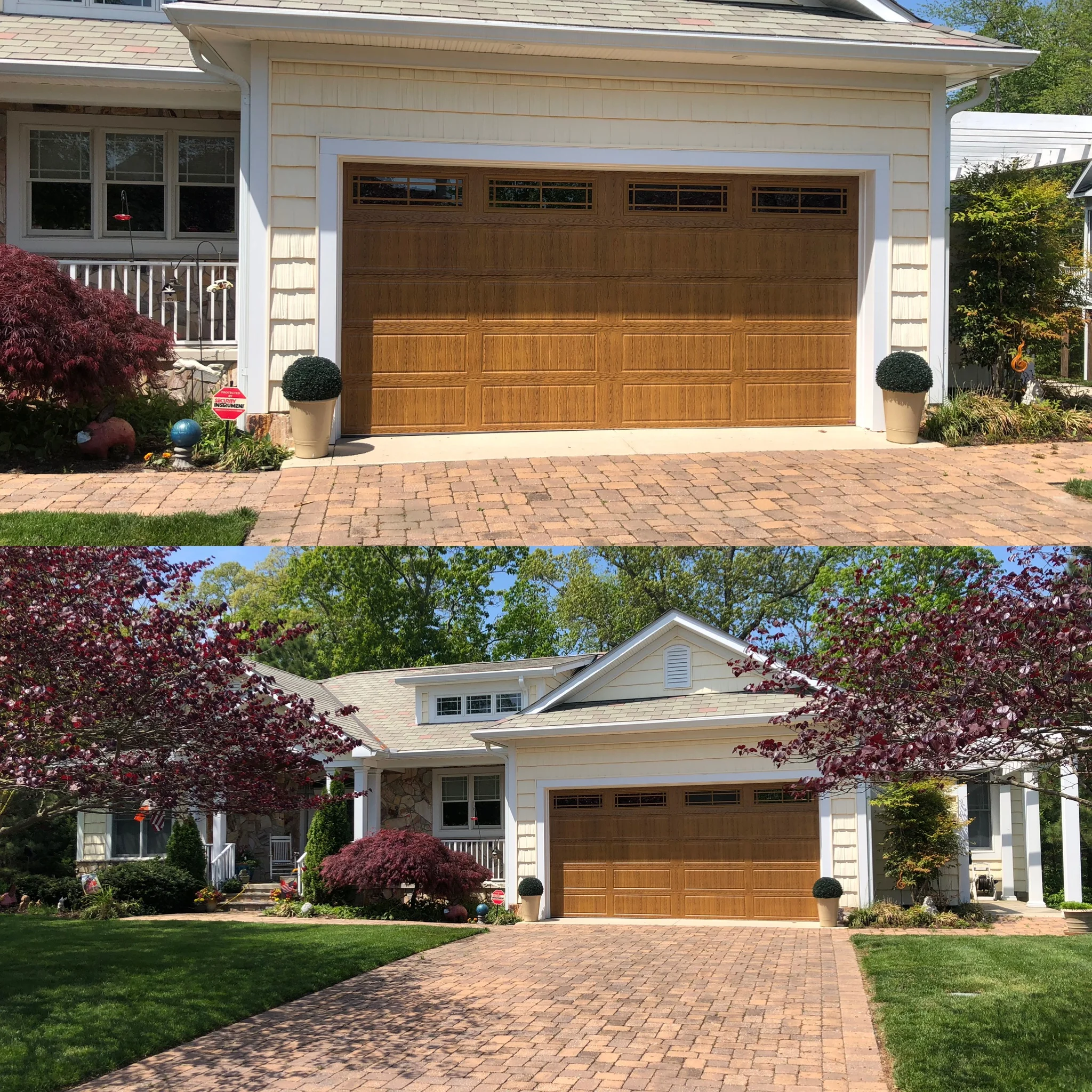 Replacing a garage door has never been so easy and rewarding. The reviews on the Expert Overhead Doors website indicated a high satisfaction rating and also alerted owner, Randy, to our interest in his services. He contacted us immediately and visited the same day to talk personally about his company and how he could create the garage door design that we wanted. Randy returned the next day with samples, price , and a starting date for the project. Randy and his crew were very professional, thorough, informative, and great to work with. As a result, we have a beautiful garage door that enhances the beauty of our home even more. Thank you Expert Overhead Doors for a fantastic job well done.” -Teri Dunbar & Maureen Keenan