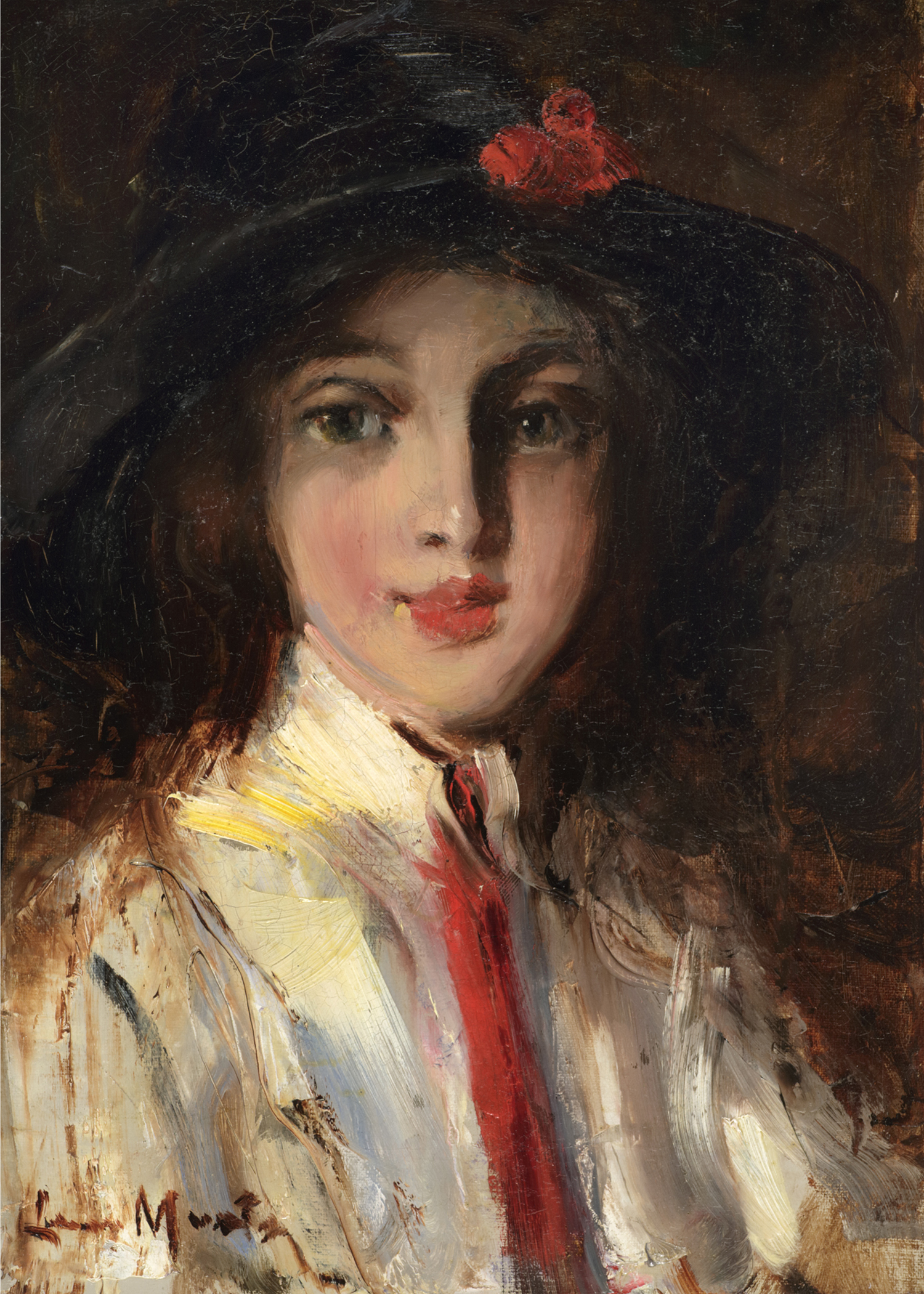 Laura Muntz Lyall (Canadian 1860-1930) 'Portrait of Bobbie MacLure'