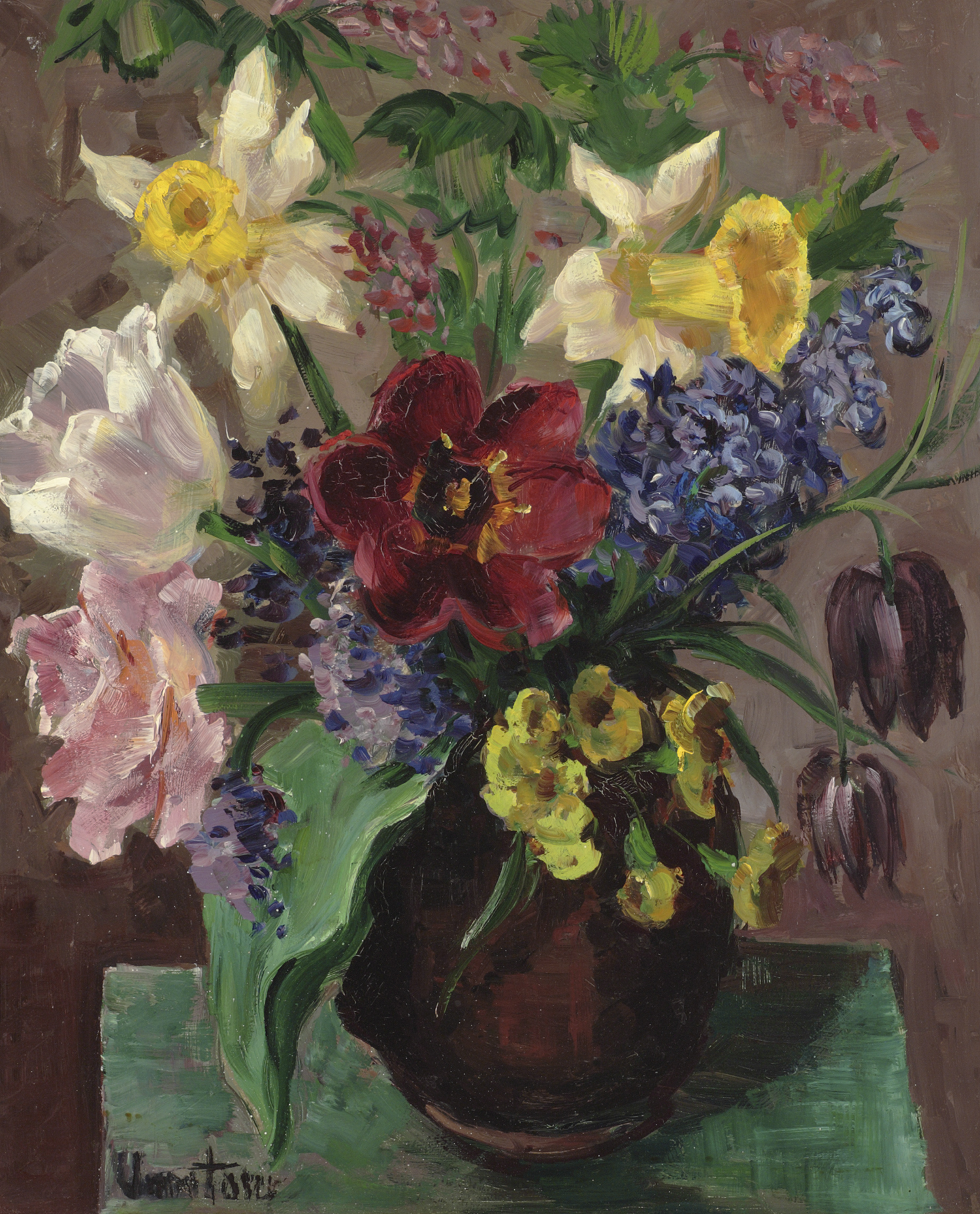 Mogens Vantore (Danish 1895-1977) 'Spring Flowers'
