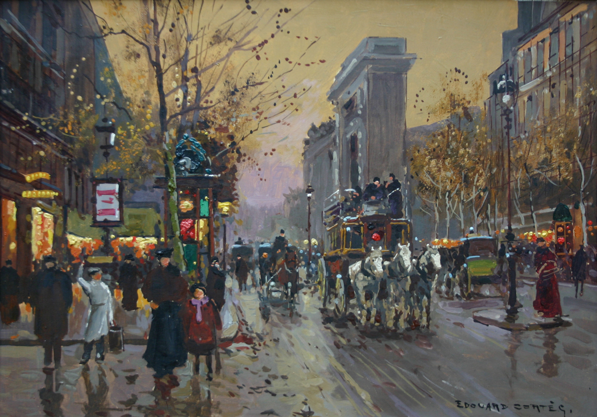 Leon Edouard Cortes (French 1882-1969) 'Vue de Paris'