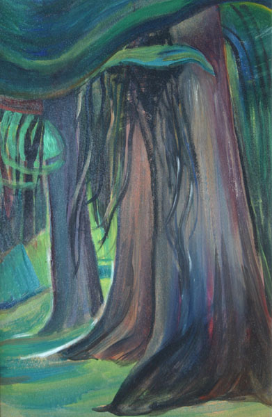 Emily Carr (Canadian 1871-1945) 'Deep Forest'