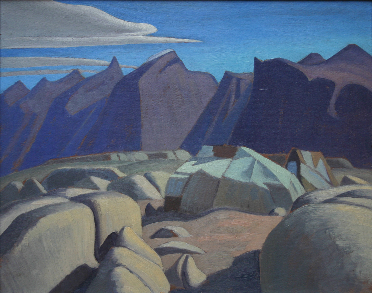 Lawren Harris (Canadian 1885-1970)  'Eskimo Tents, Pangnirtung, Baffin Island'