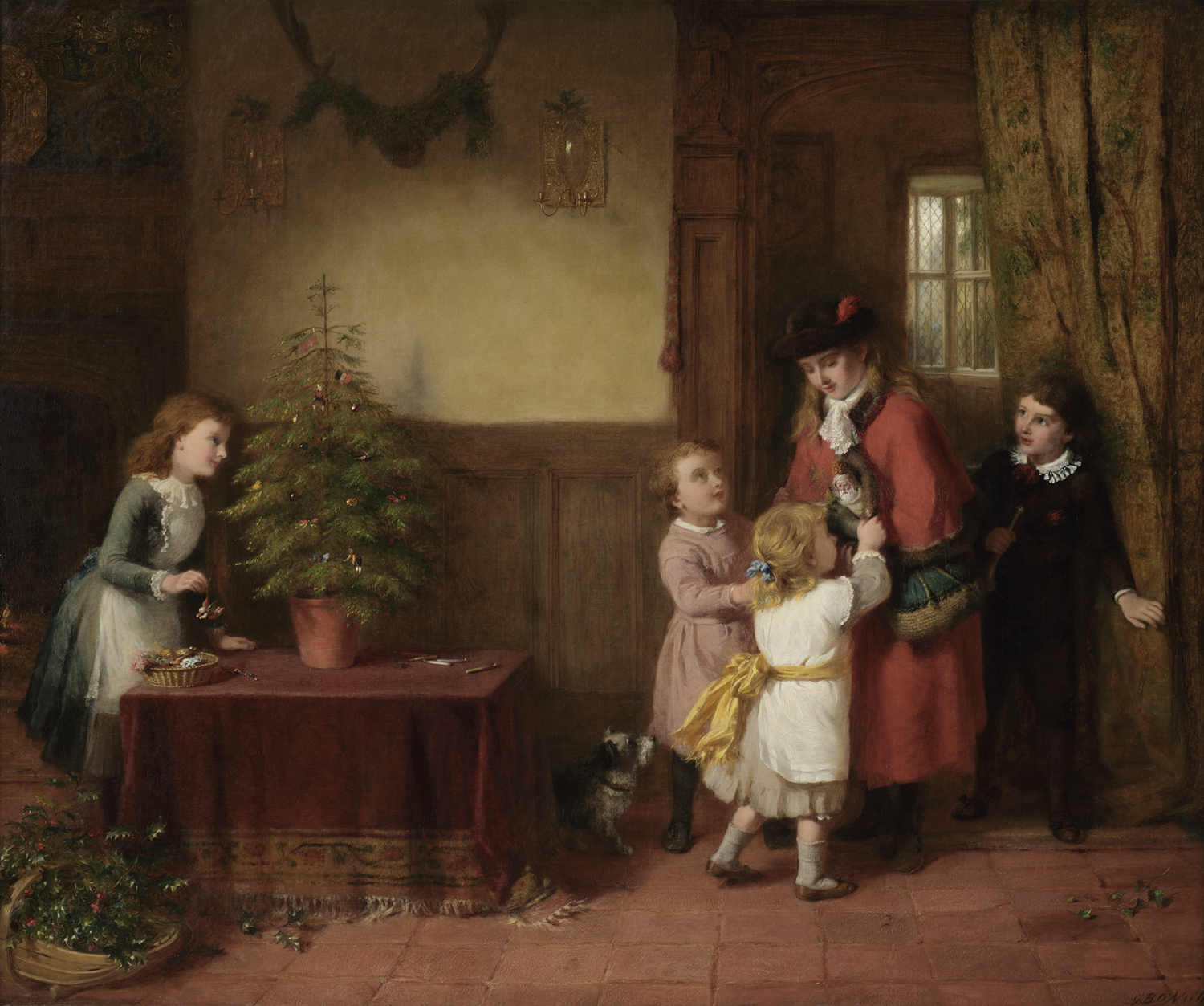George Bernard O'Neill (British 1827-1917) 'Christmas Eve'