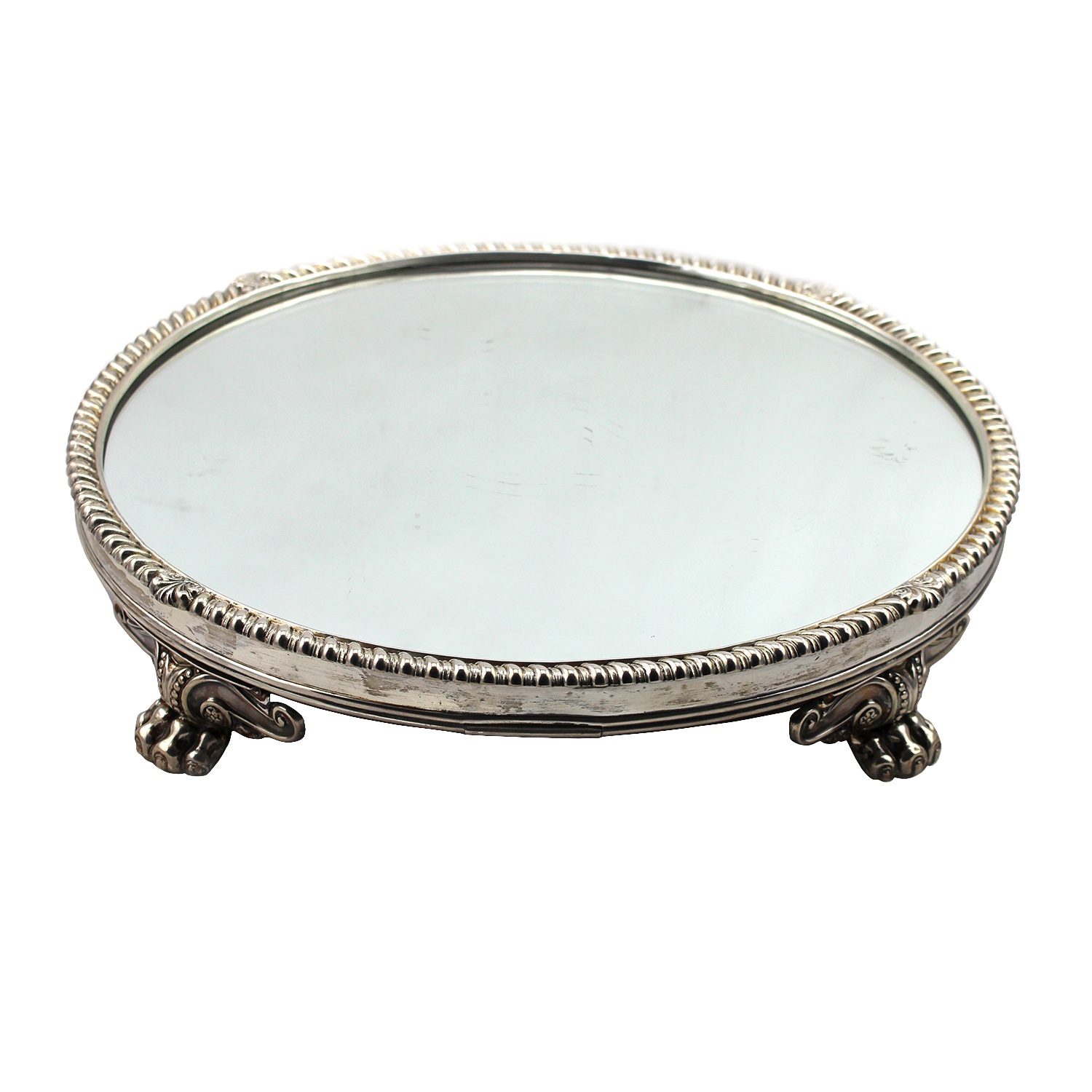 Circular Mirror In Silver frame, Birmingham 1814