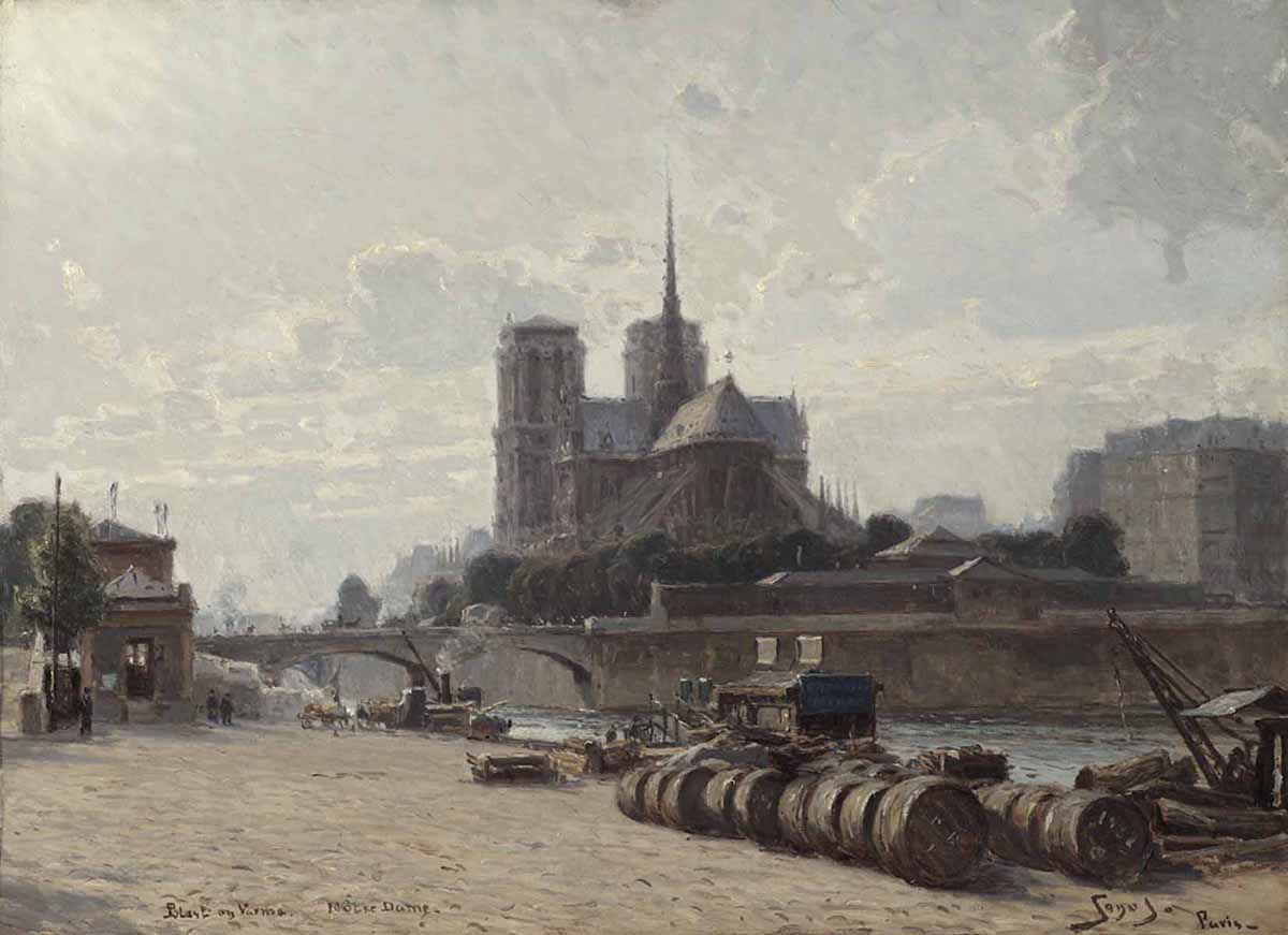 Carl Martin Soya-Jensen (Danish 1860-1912) 'Wind and Heat, Notre Dame'