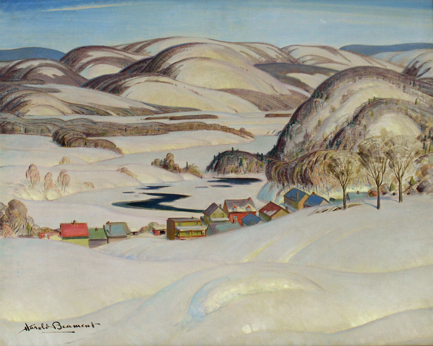 Thomas Harold Beament (Canadian 1898-1984) 'Spring, Laurentian Village’