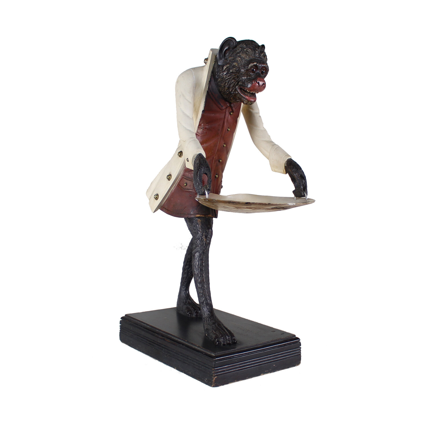 Ebonized Monkey Hall Waiter, 19th Century