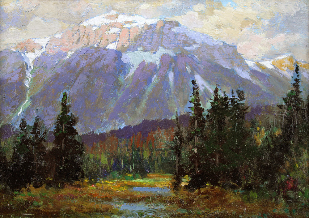 Frederic Marlett Bell-Smith (Canadian 1846-1923) 'Mount Monashee from Revelstoke'
