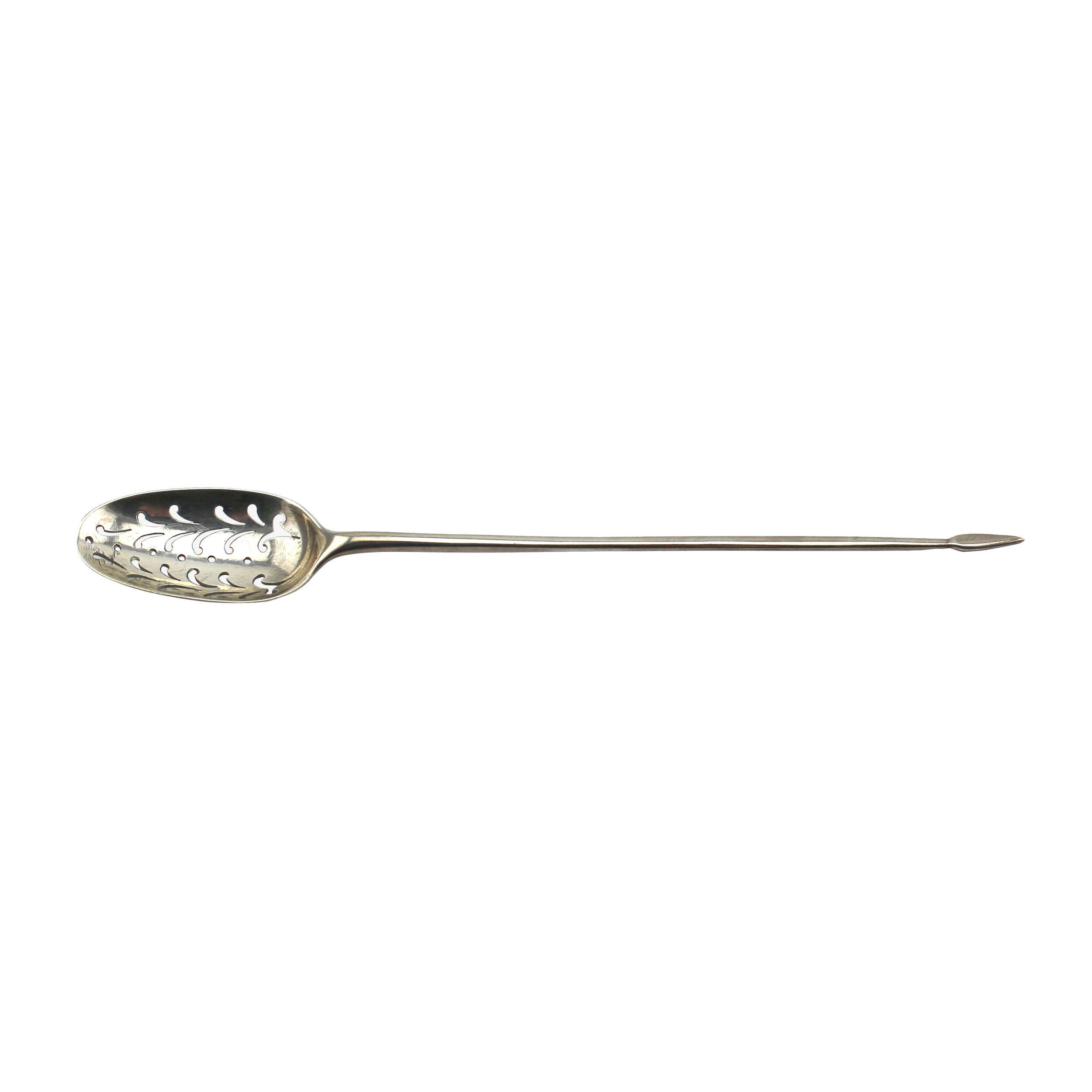 Georgian Sterling Mote Spoon, Circa 1700