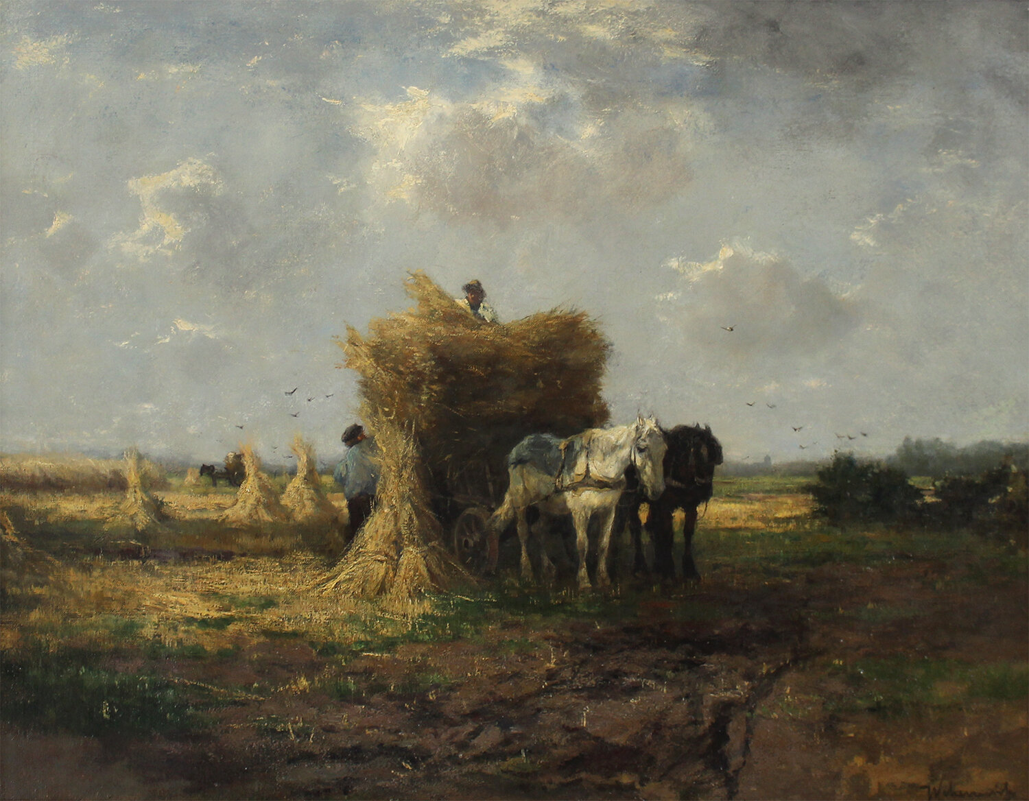 Johan Frederik Cornelius Scherrewitz (Dutch 1868-1951) 'Harvest Time'