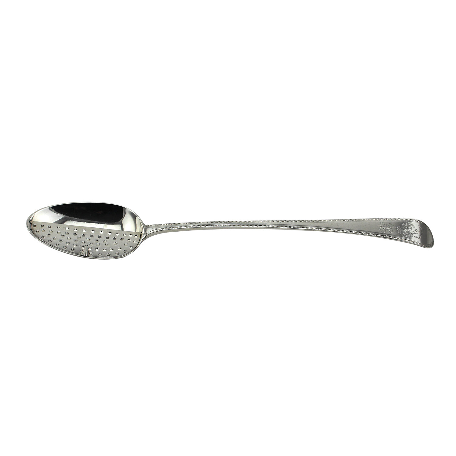 Georgian Sterling Silver Straining Spoon, Dated 1778