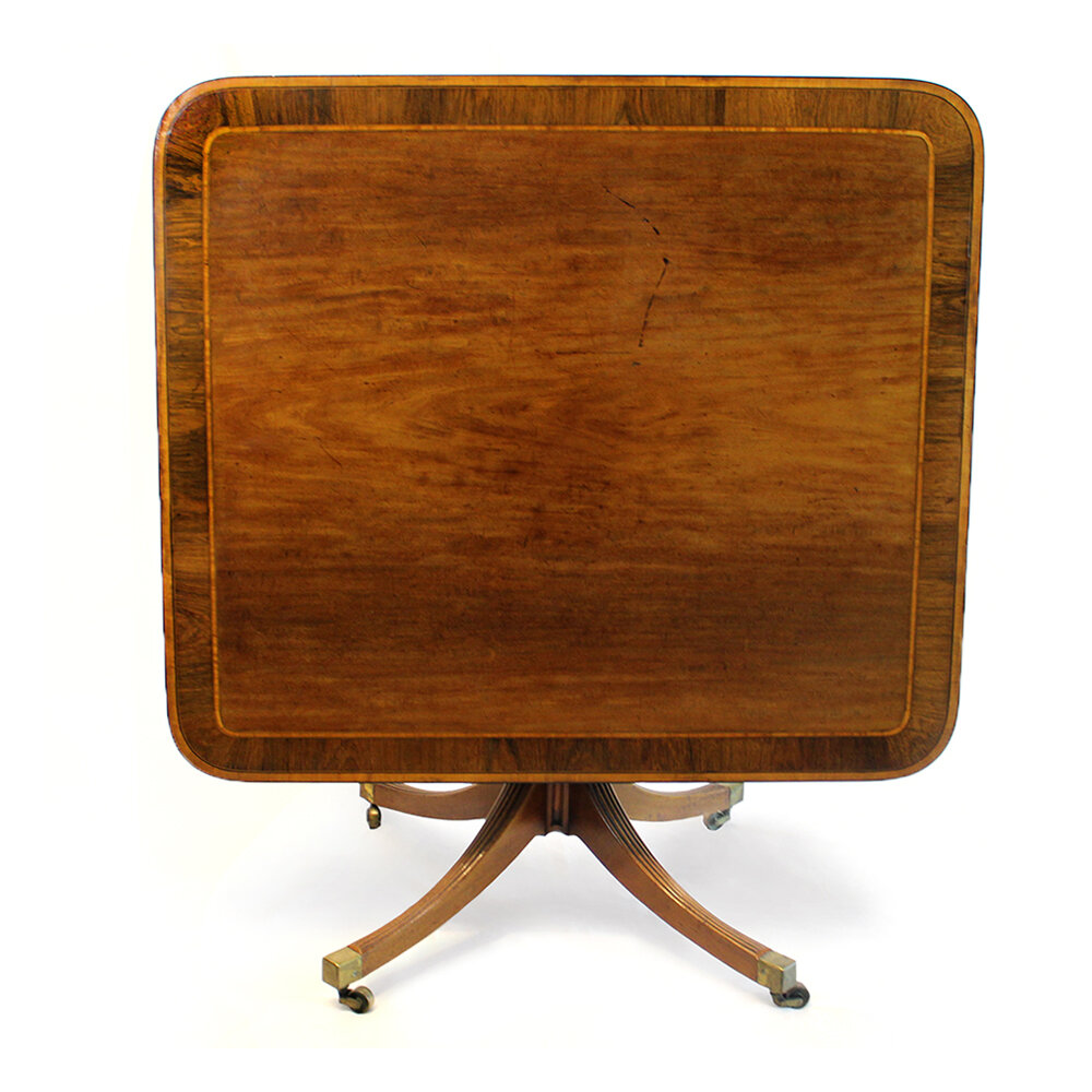 George III Mahogany Tilt-Top Table, Circa 1825