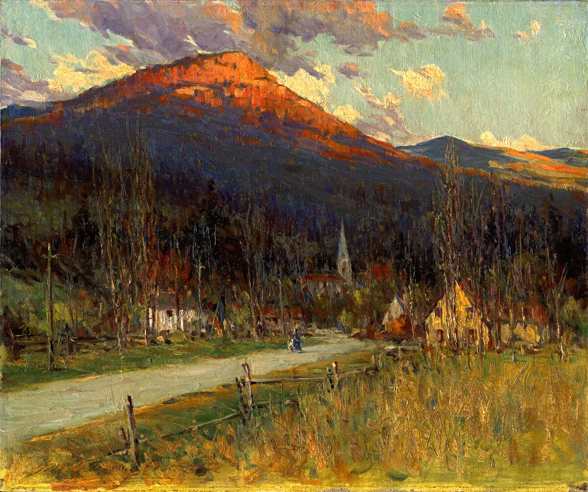 Farquhar Mcgillivray Knowles (Canadian 1859-1932) 'Country Village in the Mountains'