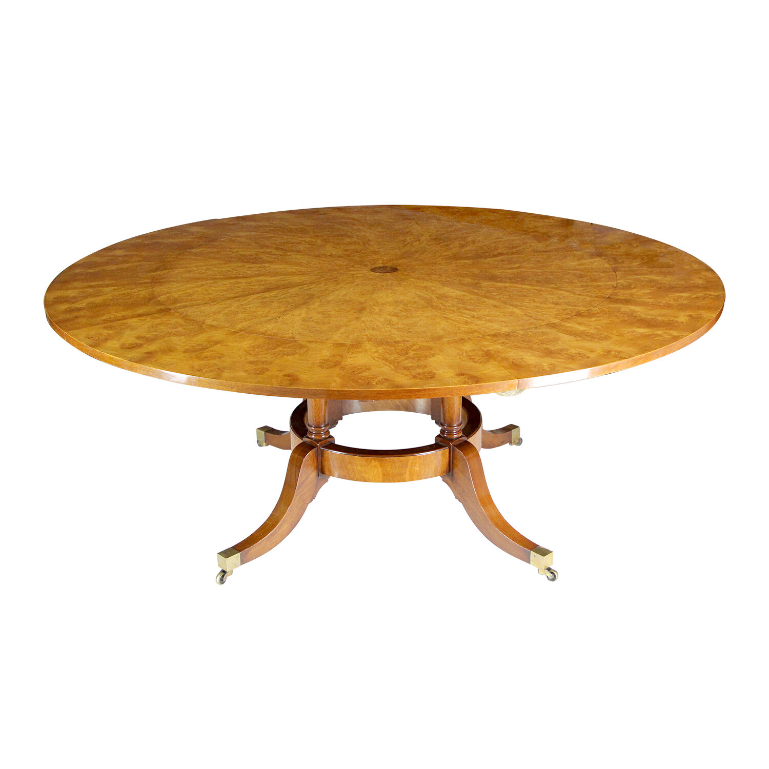 Rare Arthur Brett & Sons Regency Style Extending Dining Table , English, Late 20th Century