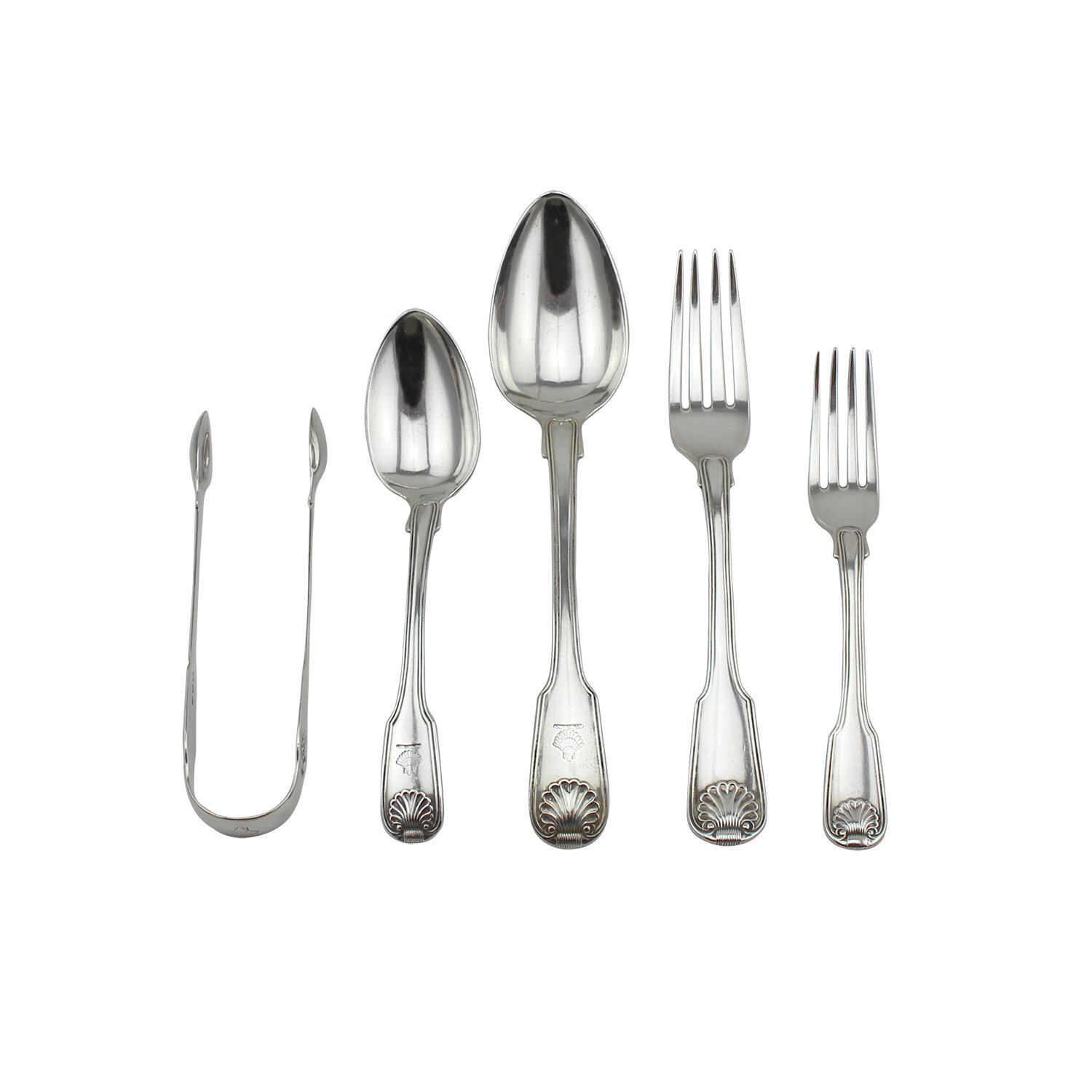 Set of 48 piece George IV Flatware