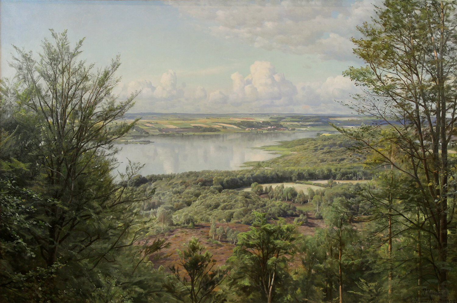 Peder M. Monsted (Danish 1859-1941) 'View Over Juul Lake'