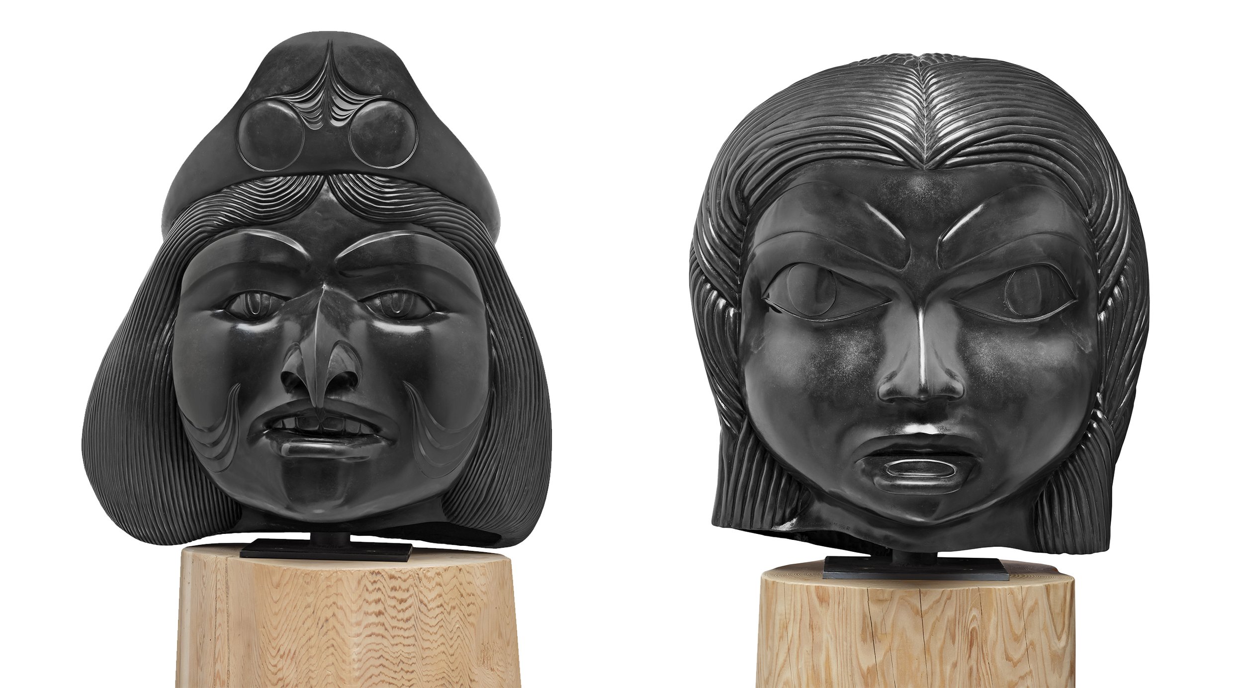 William (Bill) Ronald Reid (Canadian 1920-1998) 'The Bear Mother & The Dogfish Woman From The Spirit Of Haida Gwaii'