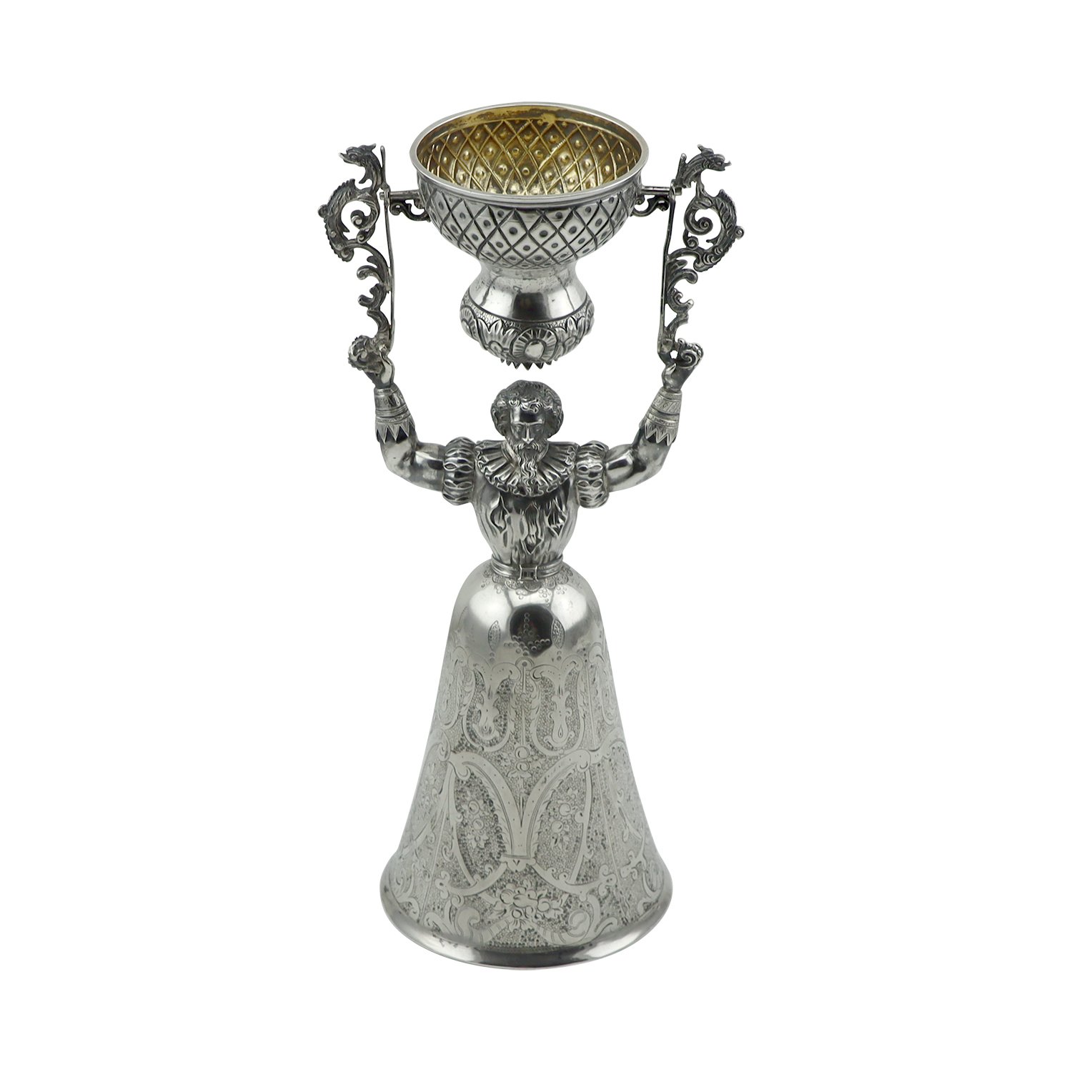 German Silver Wedding Cup, 18/19th Century