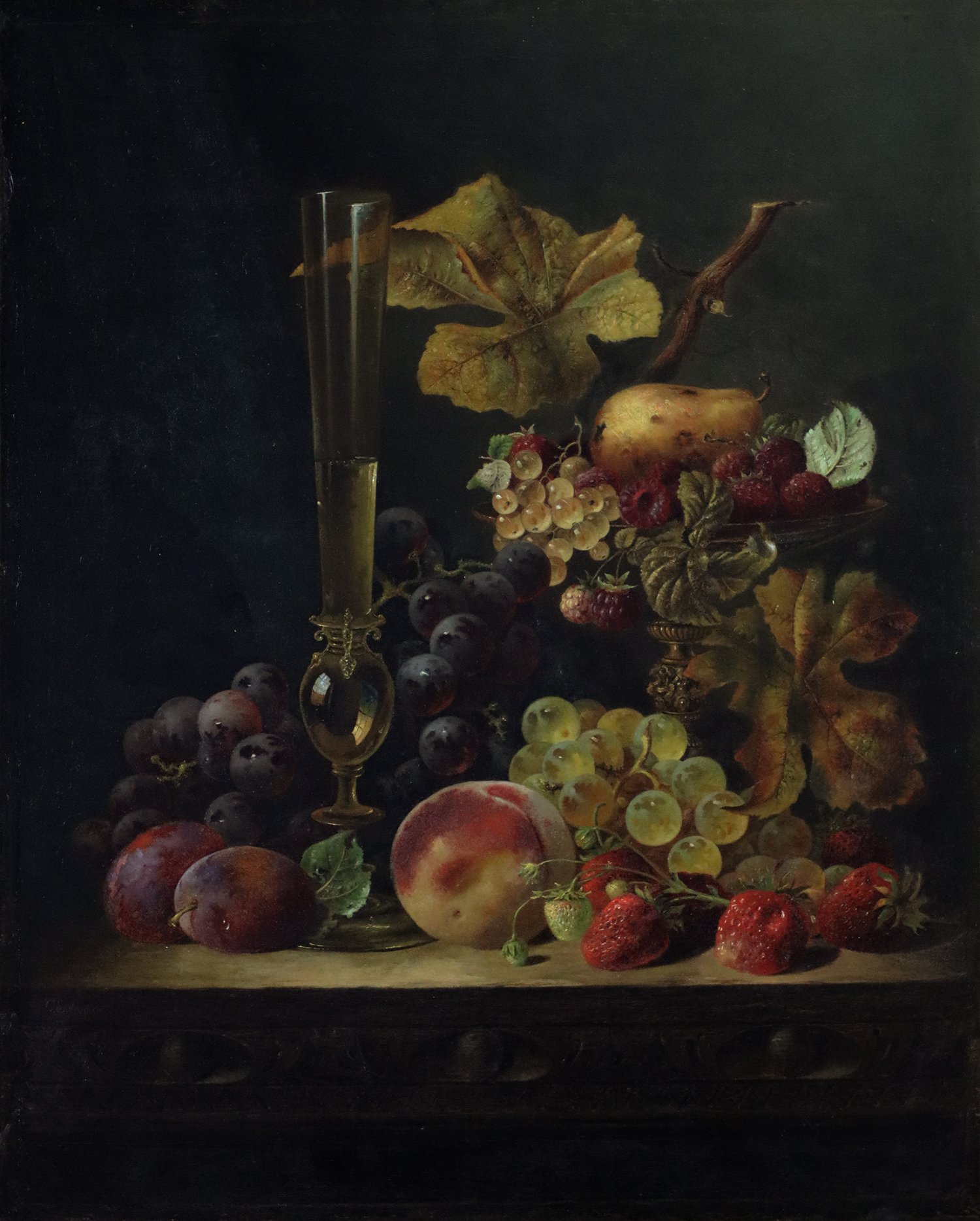 Charles E. Baskett (British 1872-1918) 'Summer Fruits'