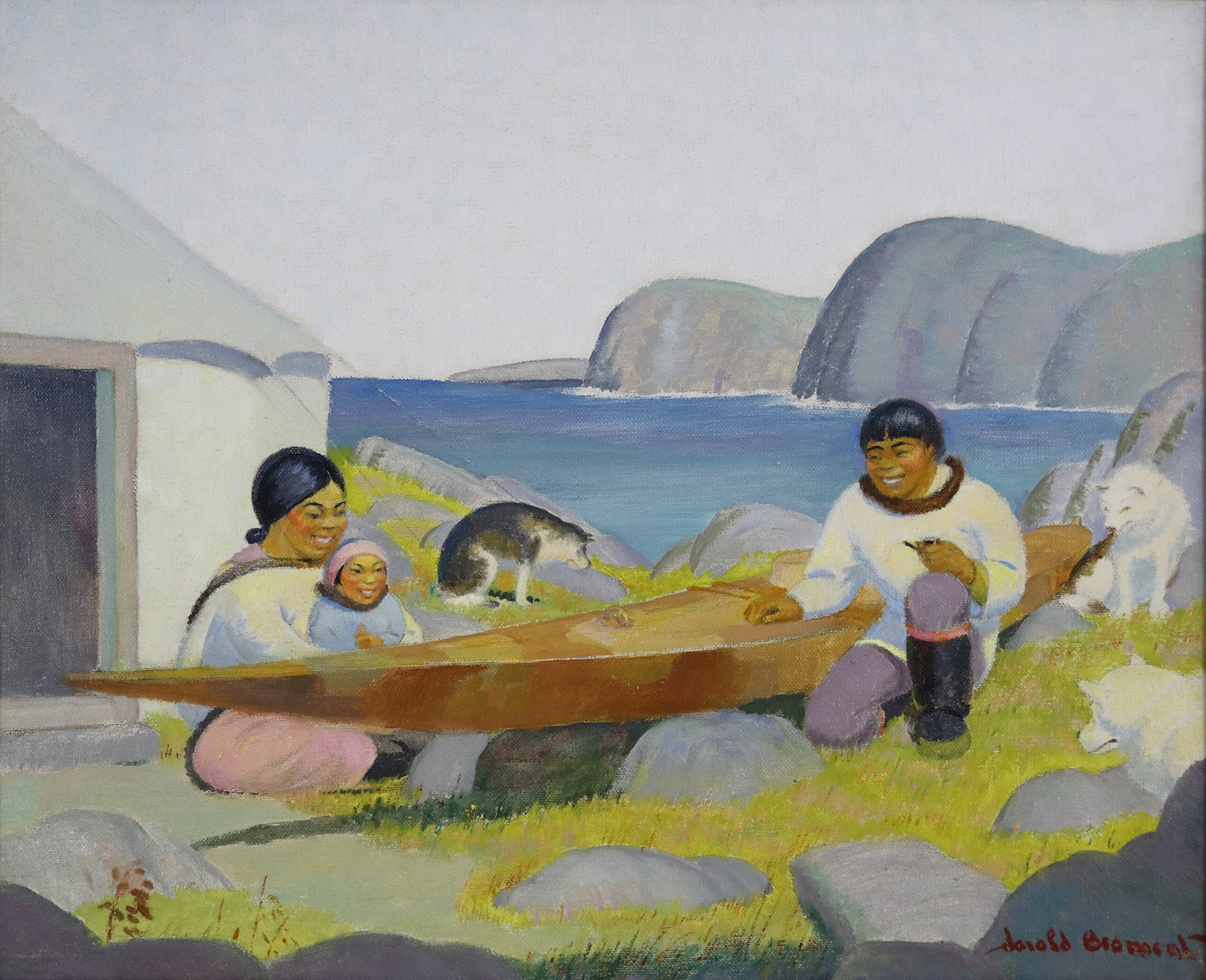 Thomas Harold Beament (Canadian 1898-1984) 'The New Kayak'