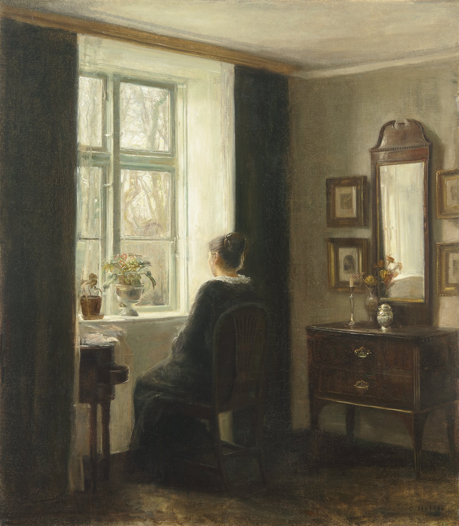Carl Vilhelm Holsøe (Danish 1863-1935) 'Patience'