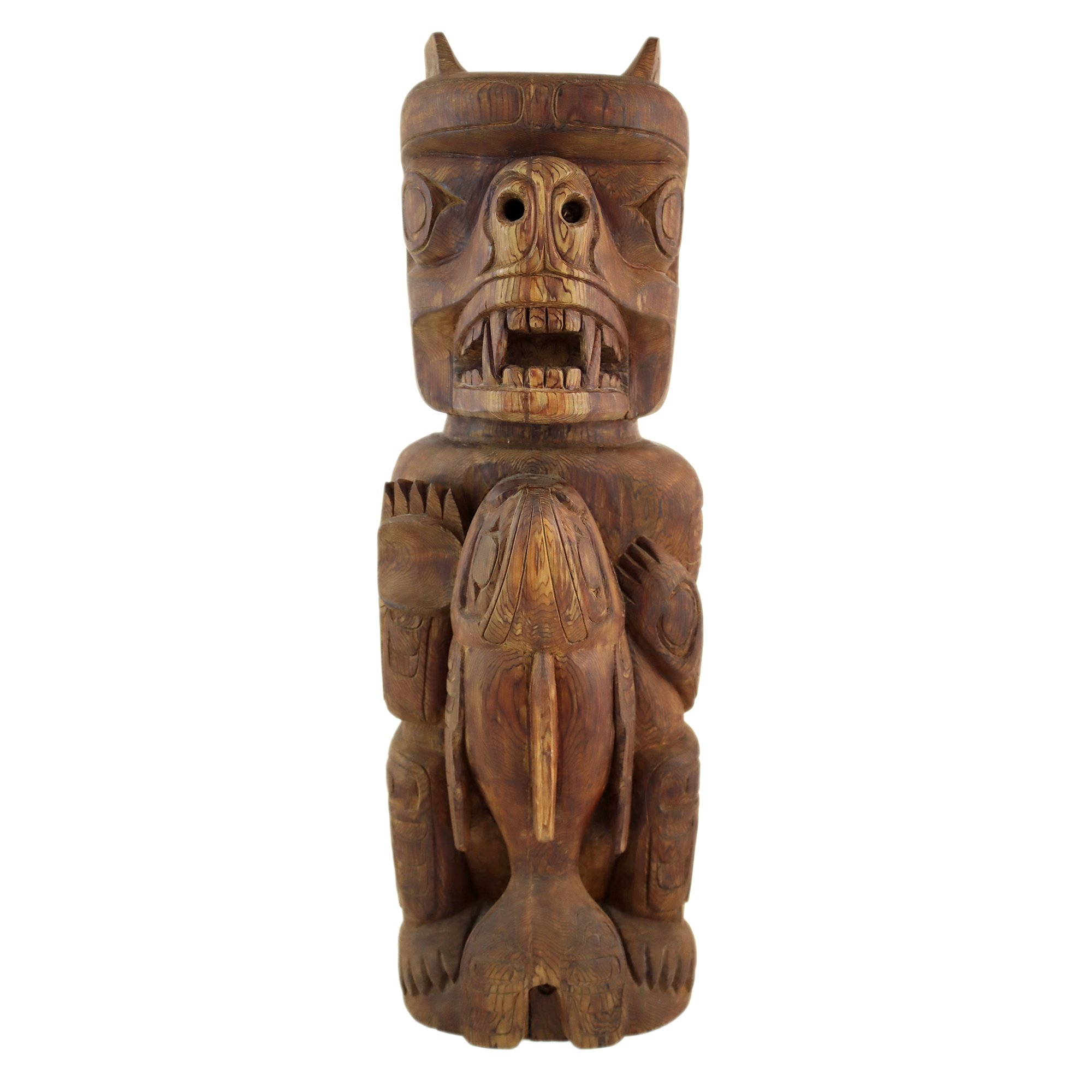 Henry Hunt (Mu-Bin-Kim) (Kwakwaka'wakw (Kwakiutl), 1923-1985) 'Kwakiutl Bear Centenary Totem'