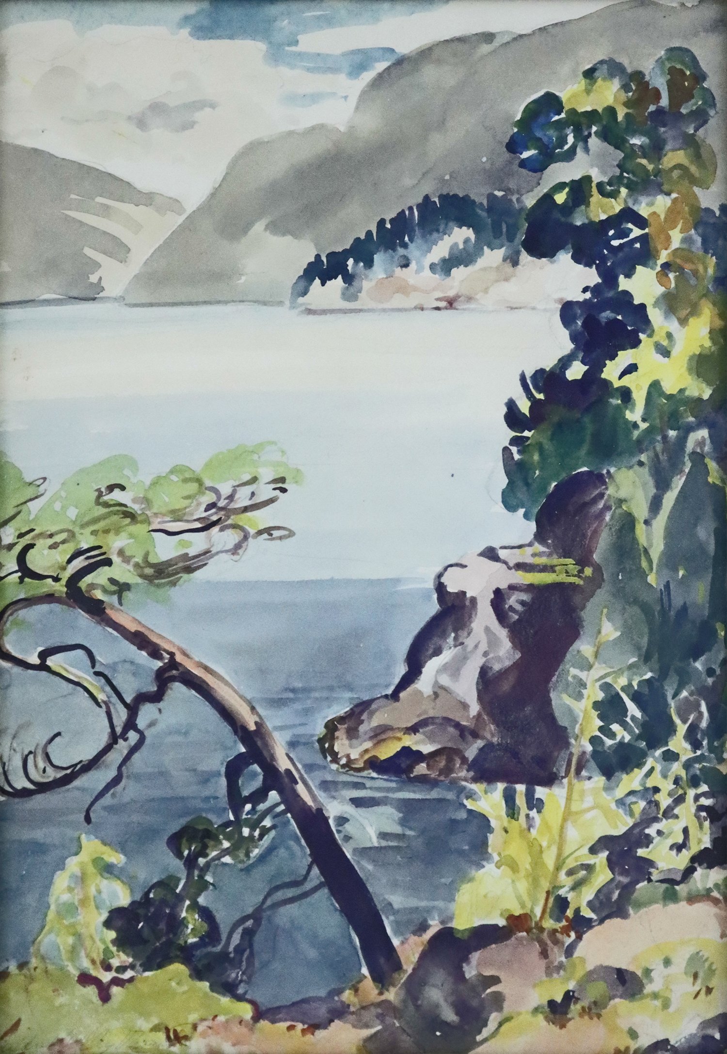 Mildred Valley Thornton (Canadian 1890-1967) 'Howe Sound From Whytecliff'