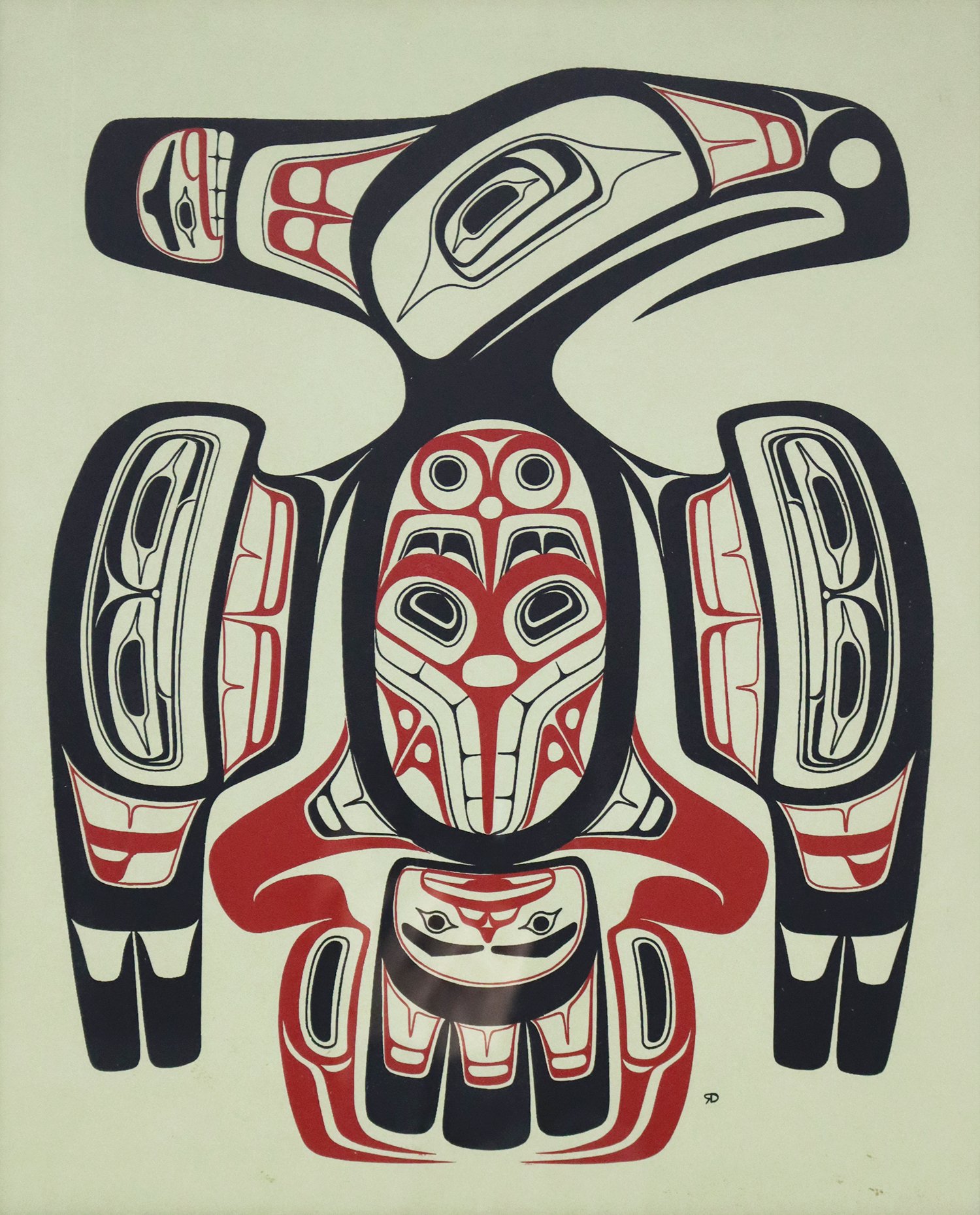 Robert Charles (G̲uud San Glans) Davidson (Haida/Canadian, b. 1946) 'Thunderbird'