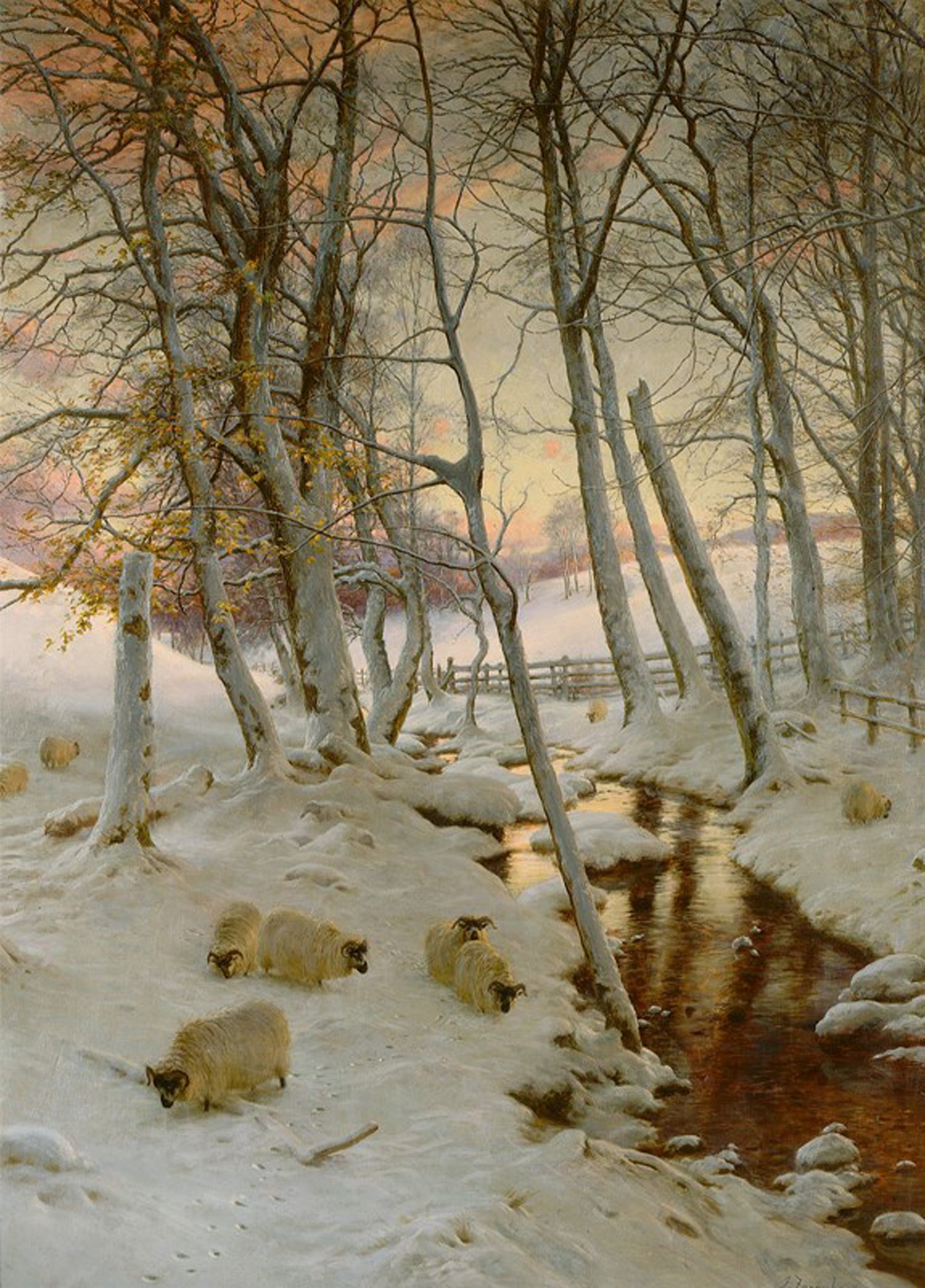 Joseph Farquharson (Scottish, 1846-1935) 'The Silent Snow Possessed the Earth'