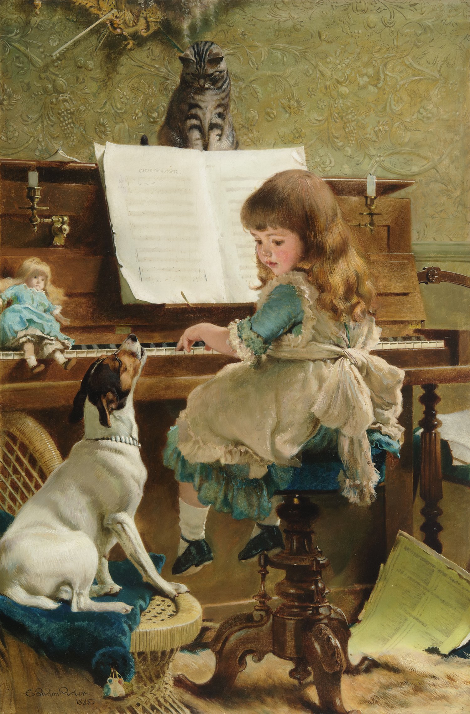 Charles Burton Barber (British 1845-1894)   ‘Song Without Words, 1885’