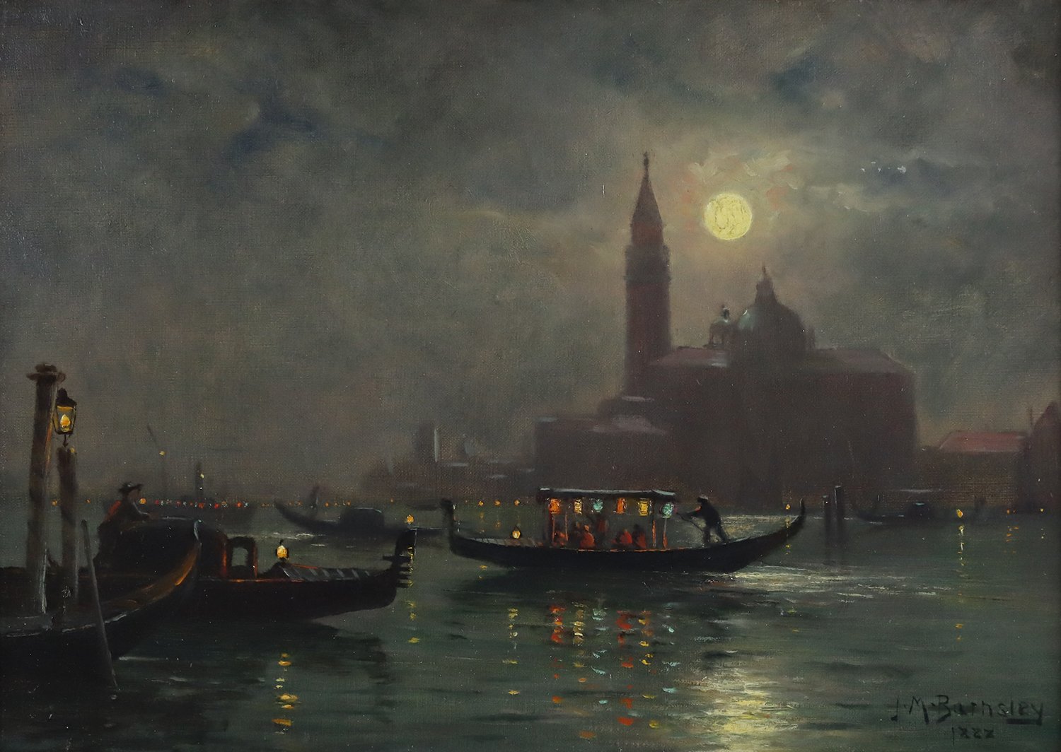 James Macdonald Barnsley (Canadian 1861-1929)  'Venice at Dusk'