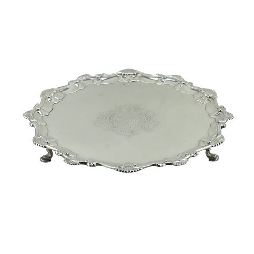 Sterling Silver Footed Salver, London, 1768