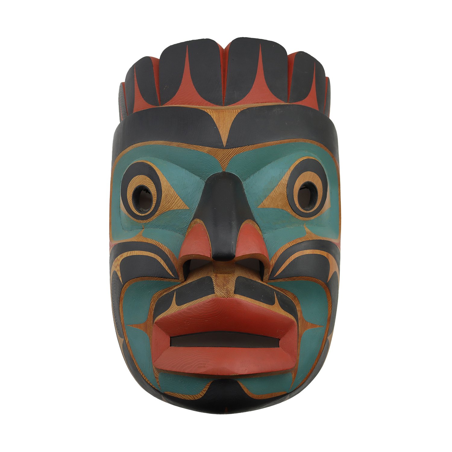 John Livingston (adopted Kwakwaka'wakw (Kwakiutl) 1951-2019) 'Portrait Mask of a Komokwa'