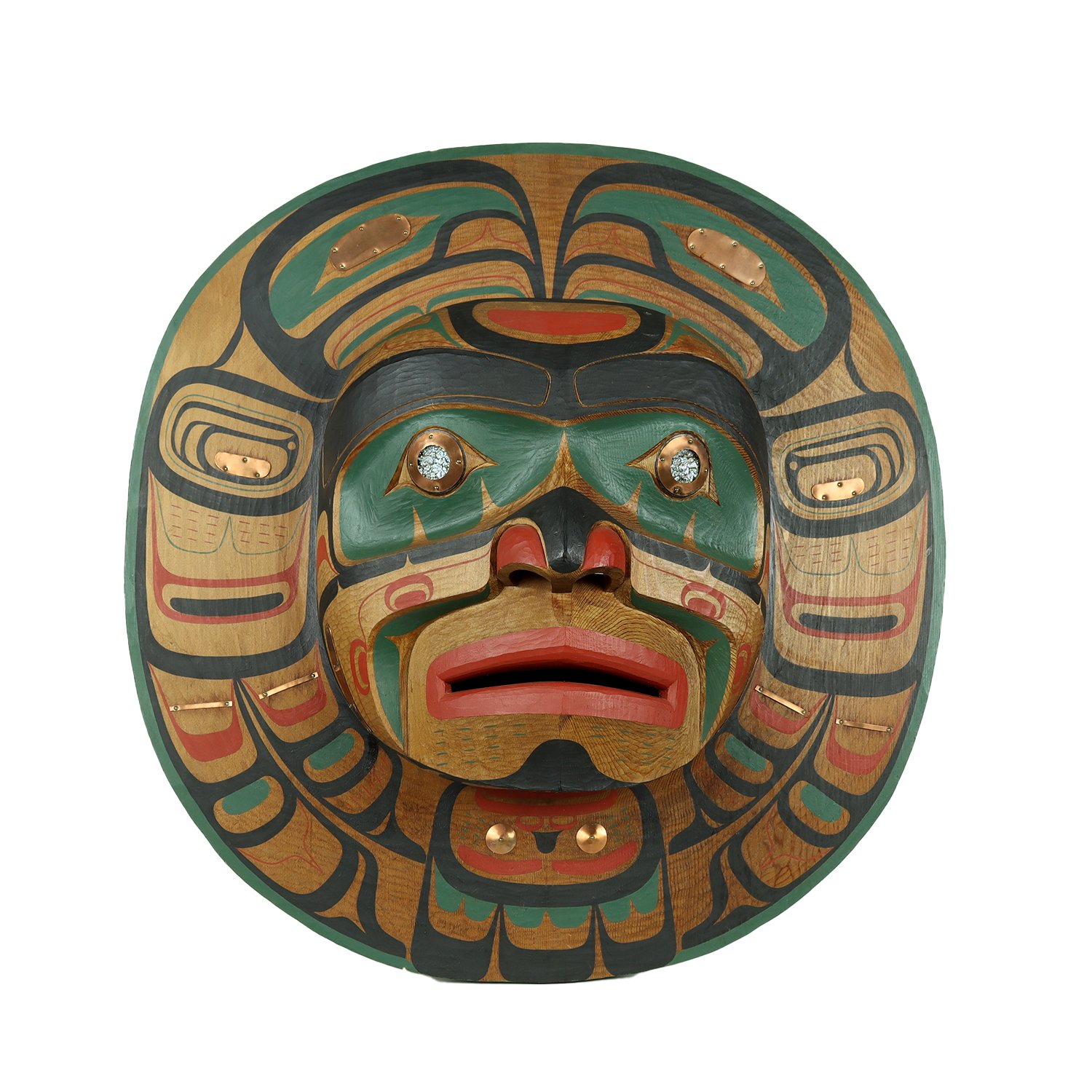 Calvin Hunt (Kwakwaka'wakw (Kwakiulth) born 1956) 'Moon and Split Eagle Mask'