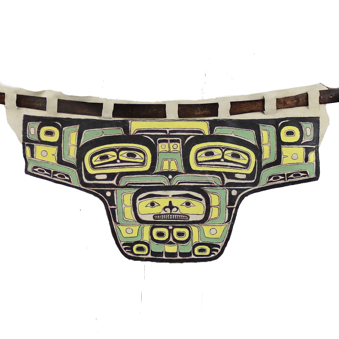 Chilkat Blanket Pattern Painted Apron 