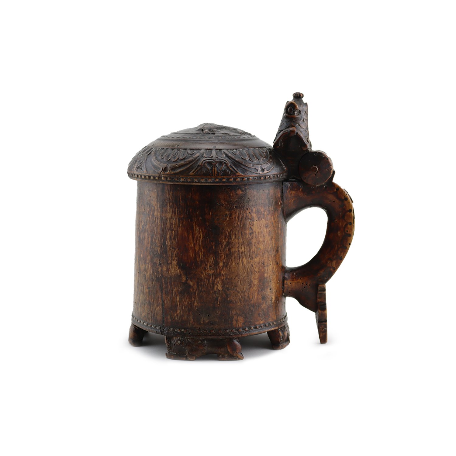 Norwegian Wooden Tankard, late 18th/early 19th century