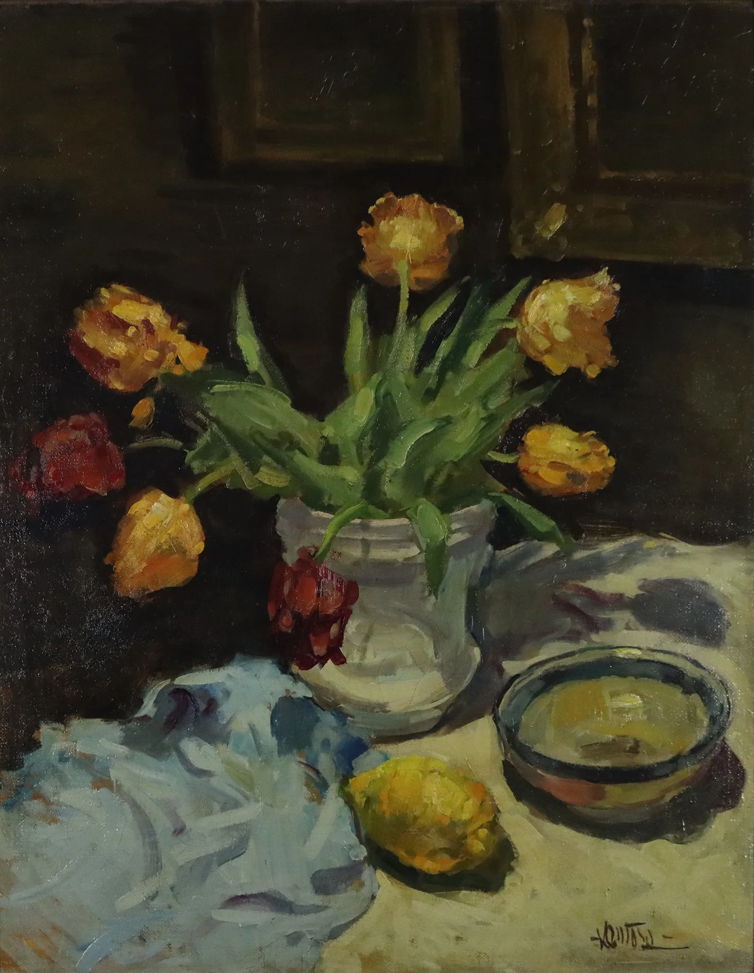 Mogens Vantore (Danish 1895-1977) 'Spring Window'